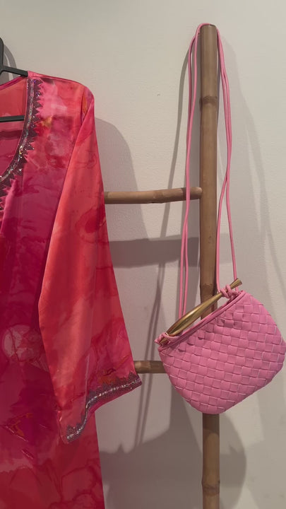 Bottega Sardine Mini Bag Pink Top View - Luxury Mini Bag | Clear UAE
